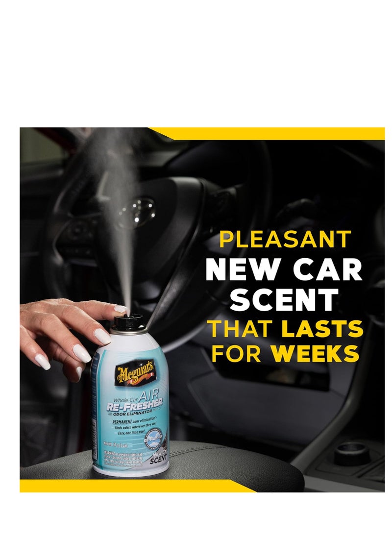 بخاخ مزيل الروائح الكريهة من Meguiar&#39;s Whole Car Refresher، يزيل الروائح الكريهة القوية في السيارة، رائحة السيارة الجديدة - زجاجة بخاخ بحجم 2 أونصة - pzsku/ZEA2EB539D49727ADB35FZ/45/_/1717841065/ebf8377d-c85d-4bff-b966-6ed6f00b2d23