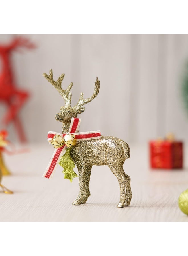 مجسم غزالة ديكور كبير بلون ذهبي لامع – لمسة فاخرة للمنزل - Image 1