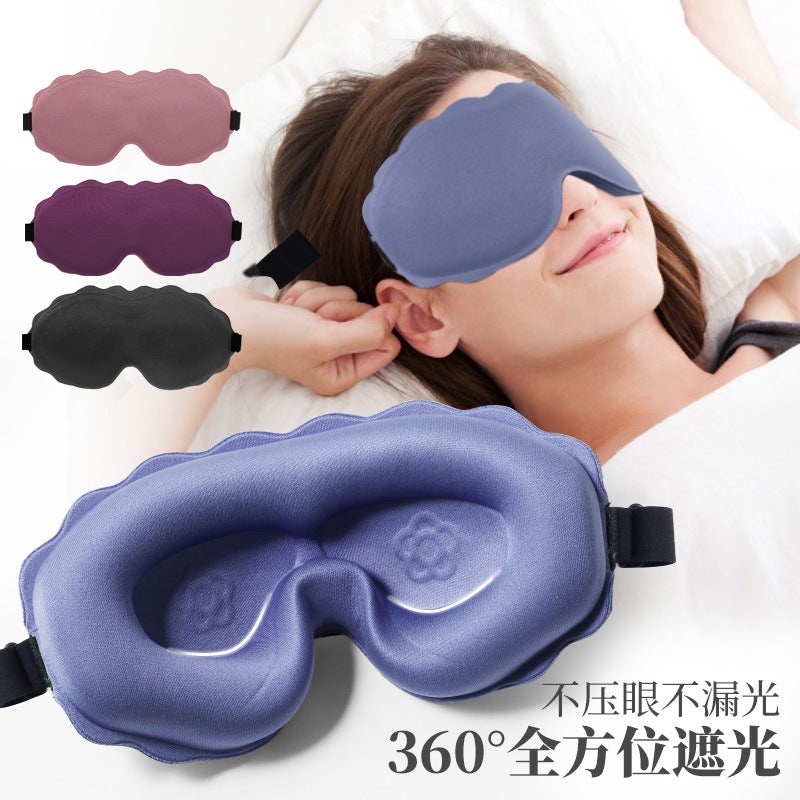 3D Contoured Sleep Eye Mask - Light Blocking, Breathable - Image 1