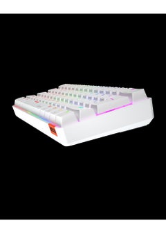 Meetion MT-MK005BT 60% Gaming Keyboard Wireless Keybroad 12 Multimedia Shortcuts Keys Bluetooth Keybroad With True Mechanical Fixed Shaft LED Backlight Brightness Adjustable Anti-Ghosting Mechanical Keyboard For Windows And Mac White  - Image 4