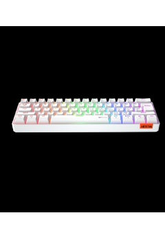 Meetion MT-MK005BT 60% Gaming Keyboard Wireless Keybroad 12 Multimedia Shortcuts Keys Bluetooth Keybroad With True Mechanical Fixed Shaft LED Backlight Brightness Adjustable Anti-Ghosting Mechanical Keyboard For Windows And Mac White  - Image 5