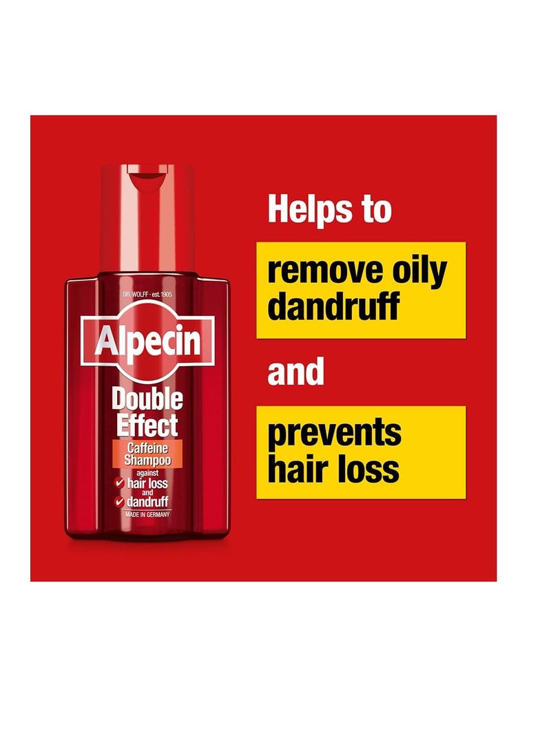 Alpecin Alpecin Caffeine Liquid Scalp Tonic 2 Packs + 1 Free Double Effect Anti-Dandruff Shampoo | Strengthen Hair Roots, Reduces Hair Loss And Energize Hair and Scalp, | 2x200ml & 1x200ml (Pack 2+1 Free) - Image 3