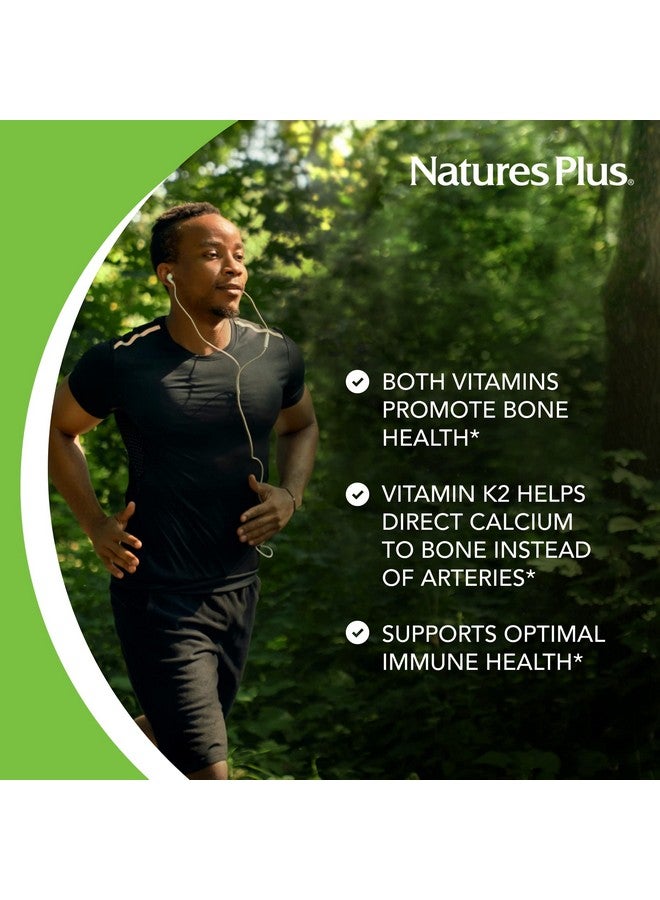 NaturesPlus Natures Plus Vitamins D3 & K2-90 Tablets - Promotes Bone Support, Immune Function, Cardiovascular Health & Mood Balance - Vegetarian, Gluten Free - 90 Servings - Image 3