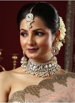 SOHI Stone Studded & Beaded Jewellery Set  - Image 4