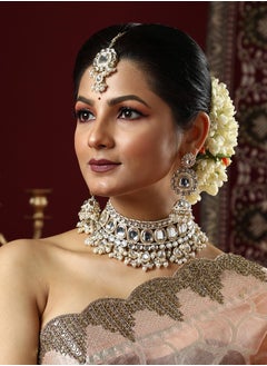 SOHI Stone Studded & Beaded Jewellery Set  - Image 3