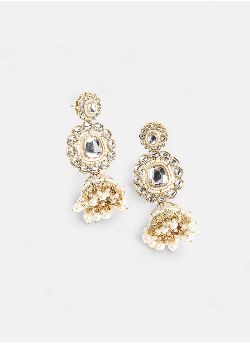 SOHI Stone Studded & Beaded Jewellery Set  - Image 5