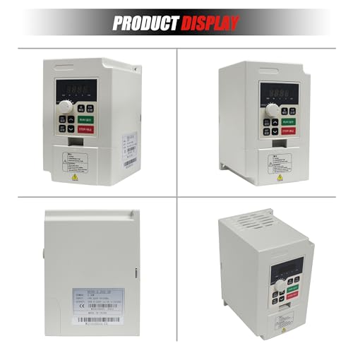 CNCTOPBAOS 2.2KW VFD Inverter 220V 11A 3HP Variable Frequency Drive 2200W Spindle Motor Control VSD Converter 0-1000Hz with Extension Cable for CNC Router Milling Engraving Machine (2.2KW) - Image 2