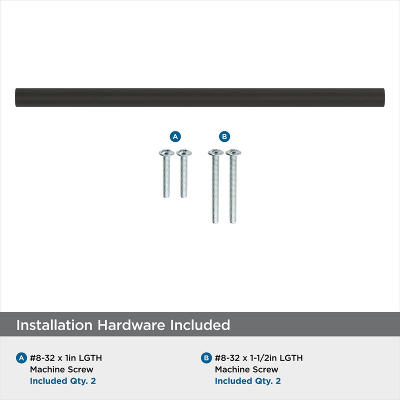 Amerock | Cabinet Pull | Matte Black | 8-13/16 Inch (224 Mm) Center-To-Center | Versa | 1 Pack | Drawer Pull | Cabinet Handle | Cabinet Hardware - Image 4