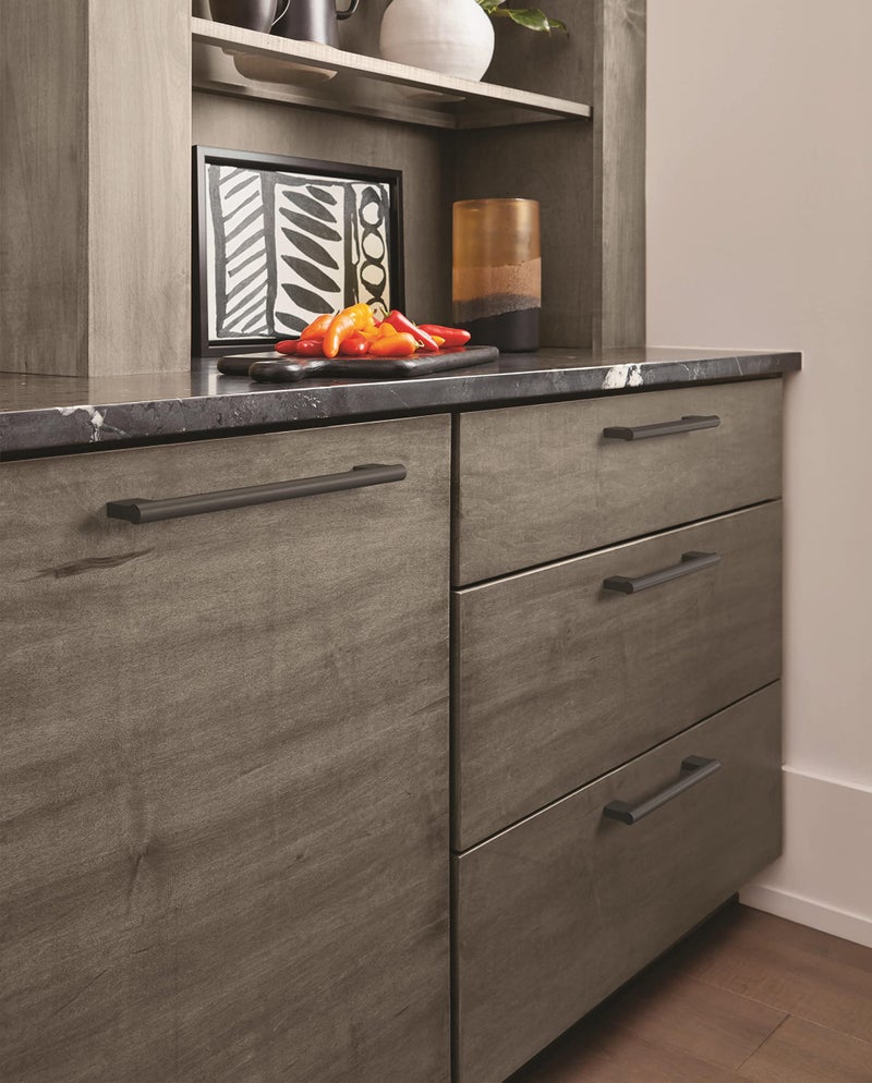 Amerock | Cabinet Pull | Matte Black | 8-13/16 Inch (224 Mm) Center-To-Center | Versa | 1 Pack | Drawer Pull | Cabinet Handle | Cabinet Hardware - Image 3