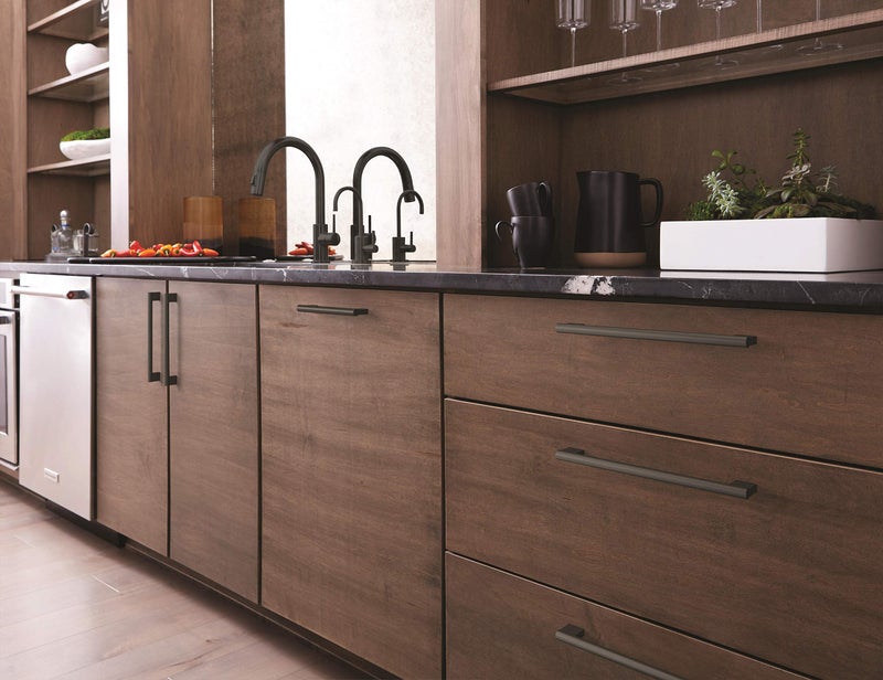 Amerock | Cabinet Pull | Matte Black | 8-13/16 Inch (224 Mm) Center-To-Center | Versa | 1 Pack | Drawer Pull | Cabinet Handle | Cabinet Hardware - Image 2