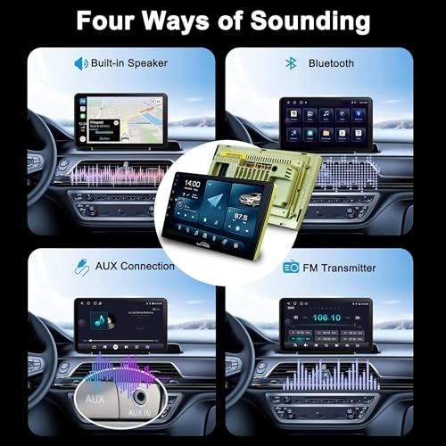 Audio Wheels Maruti WagonR-2016 9-Inch 1280P IPS Android 2/32 Car Display with Gorilla Glass - Double Din Car Stereo, Android 13,+ AHD Camera & Dashboard Frame (Maruti WagonR) - Image 5