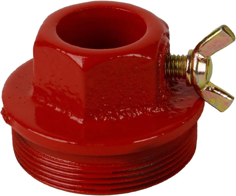 TERA PUMP 2 Inch Heavy Duty Steel Bung Adaptor for Rotary Crank Hand Drum Barrel Pump Compatible with TRWS25 Compatible with Most Crank Barrels - Image 1
