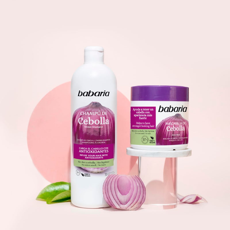 Babaria Onion Hair Mask - No Smell, No Tears - Purifying and Antioxidant Properties - Improves Hair Growth - Adds Gloss and Shine - Reduce Itchy Scalp, Dandruff, and Frizz - 13.5 oz Masque - Image 4