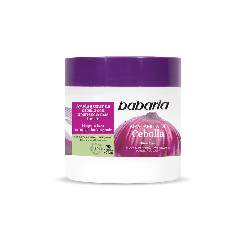 Babaria Onion Hair Mask - No Smell, No Tears - Purifying and Antioxidant Properties - Improves Hair Growth - Adds Gloss and Shine - Reduce Itchy Scalp, Dandruff, and Frizz - 13.5 oz Masque - Image 1