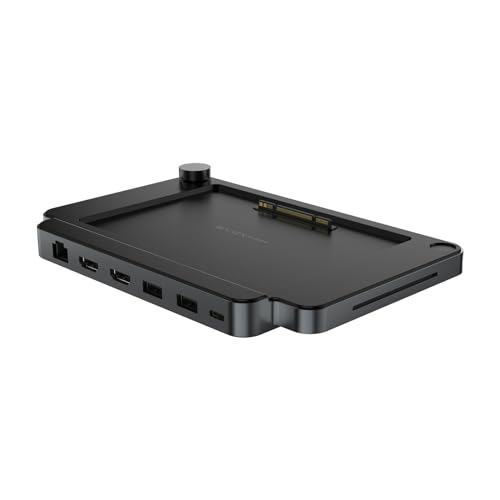 Khadas Mind Dock for Mind Expansion Module, Built-in Audio System, Fingerprint Scanner, 9 Additional I/O Ports, Support Four 4K/60Hz Displays Mini Computer Built-in SD Card Reader for Swift - Image 1