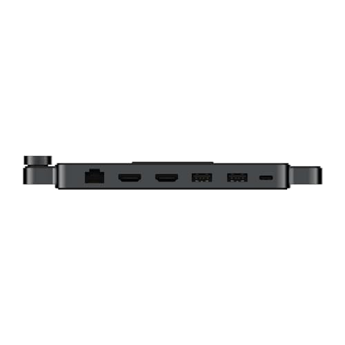 Khadas Mind Dock for Mind Expansion Module, Built-in Audio System, Fingerprint Scanner, 9 Additional I/O Ports, Support Four 4K/60Hz Displays Mini Computer Built-in SD Card Reader for Swift - Image 3