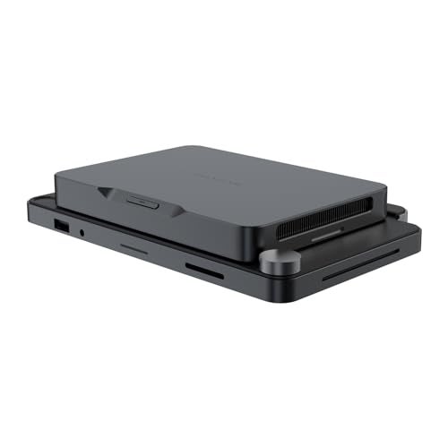 Khadas Mind Dock for Mind Expansion Module, Built-in Audio System, Fingerprint Scanner, 9 Additional I/O Ports, Support Four 4K/60Hz Displays Mini Computer Built-in SD Card Reader for Swift - Image 5