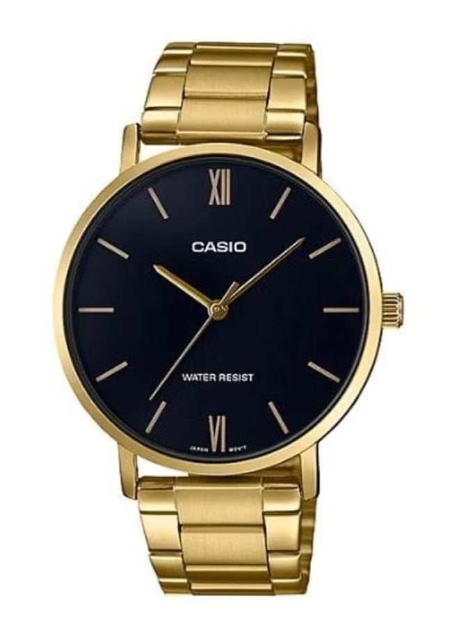 Casio His & Her Stainless Steel Band Couple Watch MTP/LTP -VT01G-1BUDF - Image 2