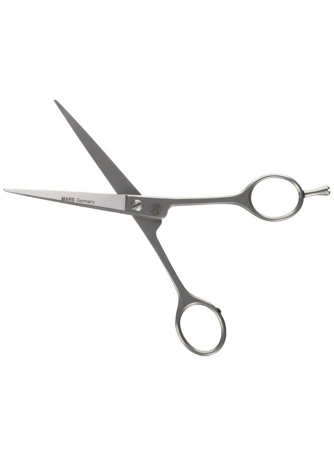 Mars Coat King Mars Professional Ergonomic Stainless Steel Hair Cutting Shears with Fingerhook, Microserrated, 6" Length - Image 1