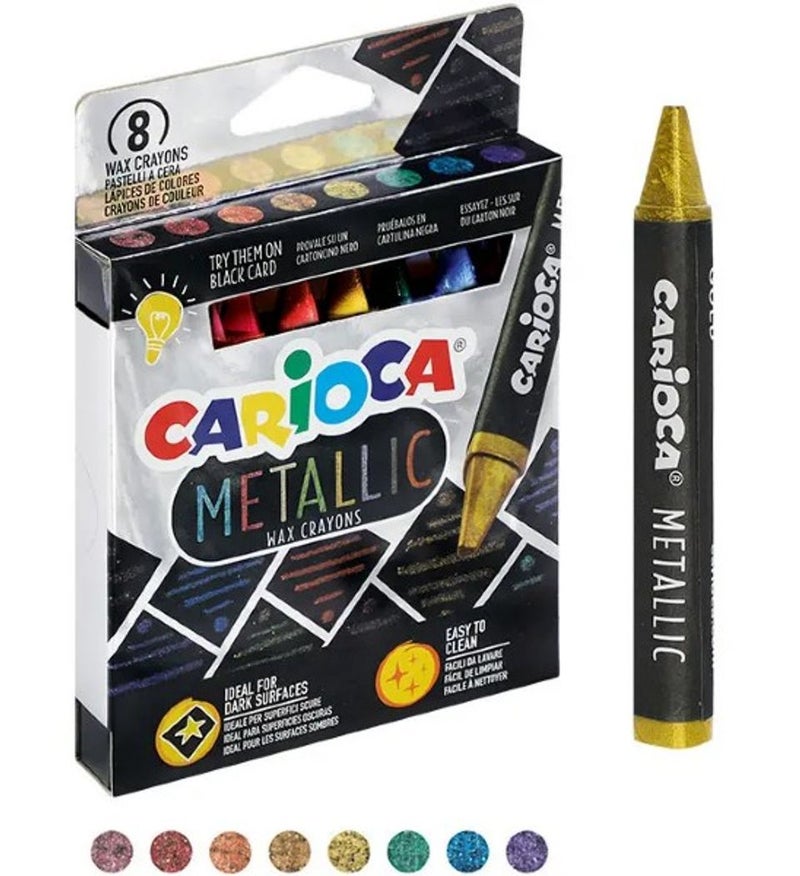 Carioca Wax Crayon - Metallic 43163