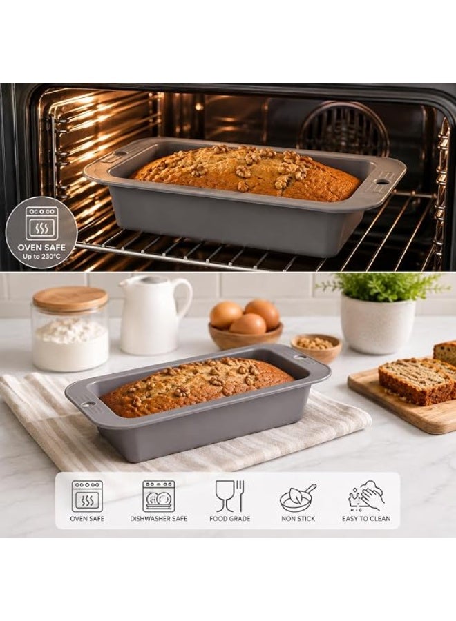 Rectangular silicone baking mold 27×13 cm, reusable, non-stick, suitable for baking English cakes and regular bread, flexible oven baking tray, ideal for preparing homemade desserts, brownies, meatloaf, and toast, kitchen baking tools, withstands temperatures up to 230 degrees Celsius. - Image 2
