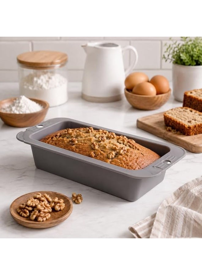 Rectangular silicone baking mold 27×13 cm, reusable, non-stick, suitable for baking English cakes and regular bread, flexible oven baking tray, ideal for preparing homemade desserts, brownies, meatloaf, and toast, kitchen baking tools, withstands temperatures up to 230 degrees Celsius. - Image 1