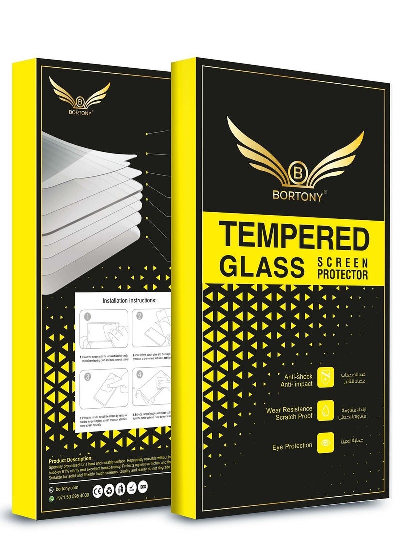 BORTONY Screen Protector For Samsung Galaxy A31/A32 Clear/Black - Image 3