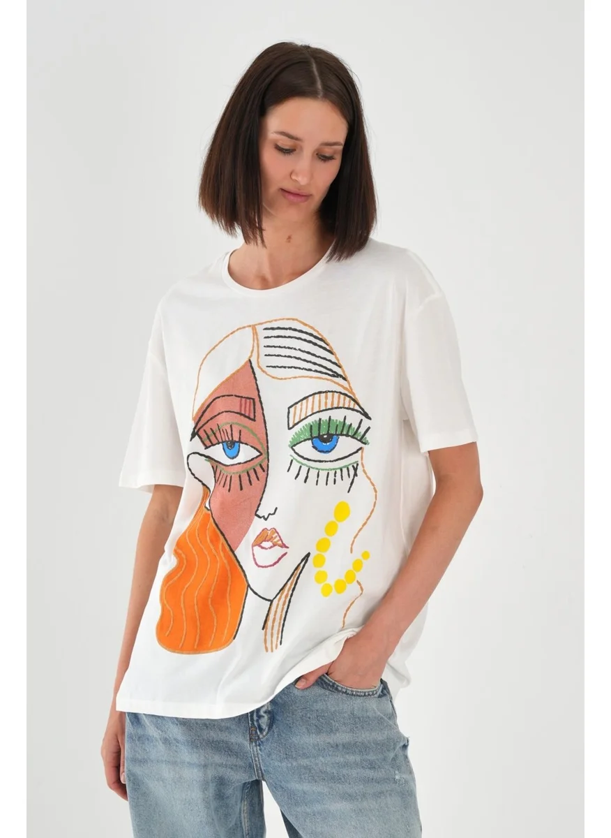 Alexander Gardi Alexandergardi Printed Basic Women's T-Shirt