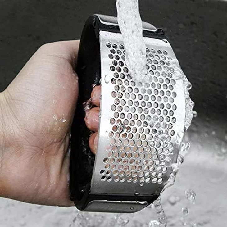AKSHAR ENTERPRISE AKSHAR ENTERPRISE Stainless Steel Garlic Presser Crusher for Kitchen  - Image 4