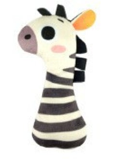 Generic 0-3 Years Old Baby Early Education Cloth Book Rattle Soothing Ball Dice Soothing Baby Stick BIBI Stick English Cognitive Toy-Color:1913-1 Soothing Baby Bibi Stick (zebra Style) 17 Grams, Volume Weight 70 Grams-Specifications:Our Supports Labeling  - Image 1