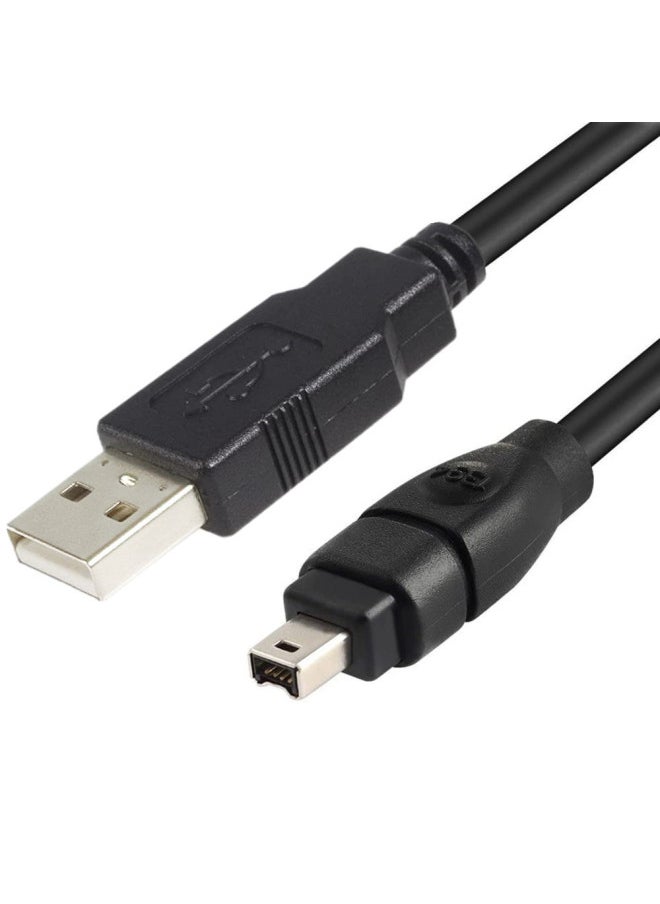 Generic - 1394 To USB Suitable For Sony Digital Camera DVD Adapter Cable Double Shielded Standard Black Cable-Color:4.5 M - Image 1