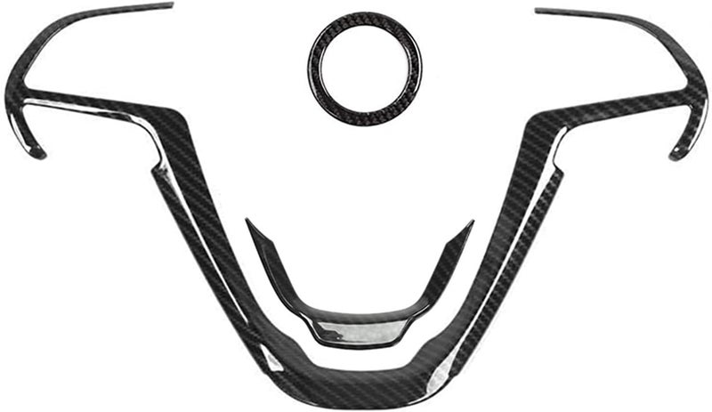 Wivplex 3PCS Carbon Fiber Steering Wheel Trim Cover - Image 1