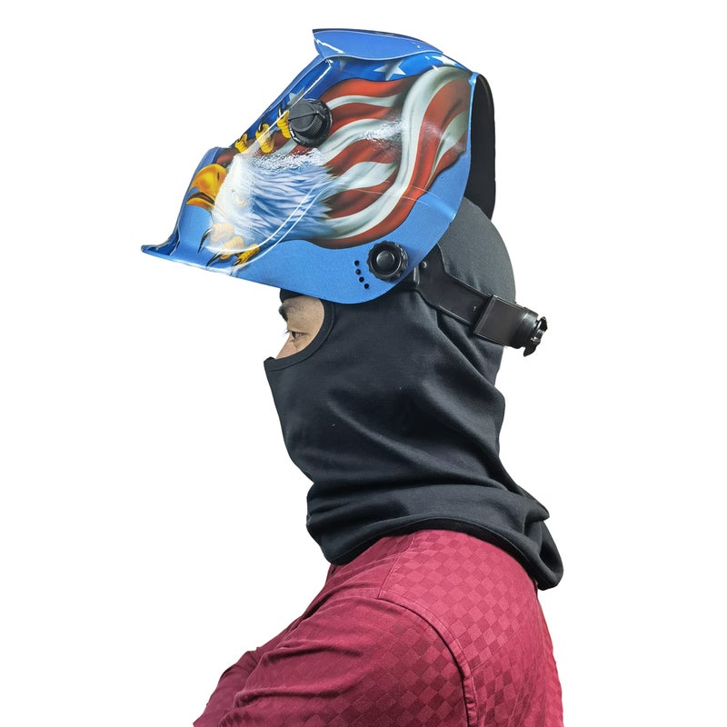 Fullsheild FR Face Mask Flame Resistant Balaclava FR Face Mask for Men Cotton Welding Balaclava Arc Rated NFPA2112 CAT2 Cover Welding Hood 1 Pack Black One Size - Image 3