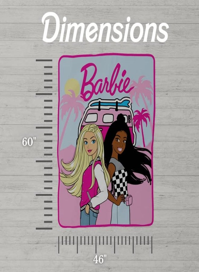 Franco بطانية أطفال فرانكو فائقة النعومة من ميكرو راشيل، 46 بوصة × 60 بوصة، باربي - Image 5