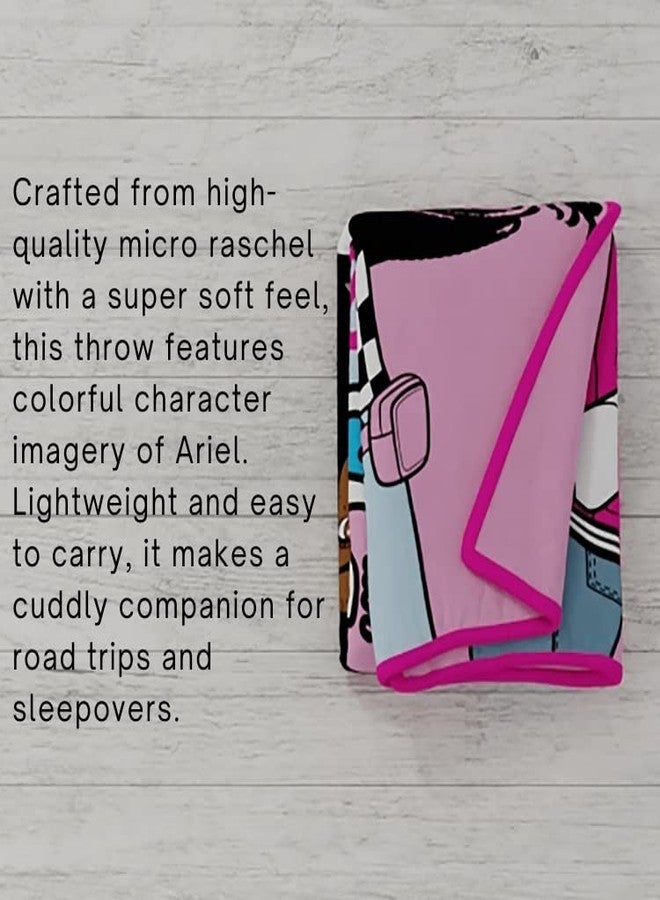 Franco بطانية أطفال فرانكو فائقة النعومة من ميكرو راشيل، 46 بوصة × 60 بوصة، باربي - Image 3