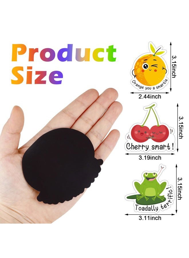 Copkim 16 Pcs Inspirational Puns Animal Fridge Magnets Motivational Fruit Funny Cute Magnets Decorative Funny Magnets Fun Refrigerator Magnets Refrigerator Stickers for Whiteboard Office Kitchen - Image 2