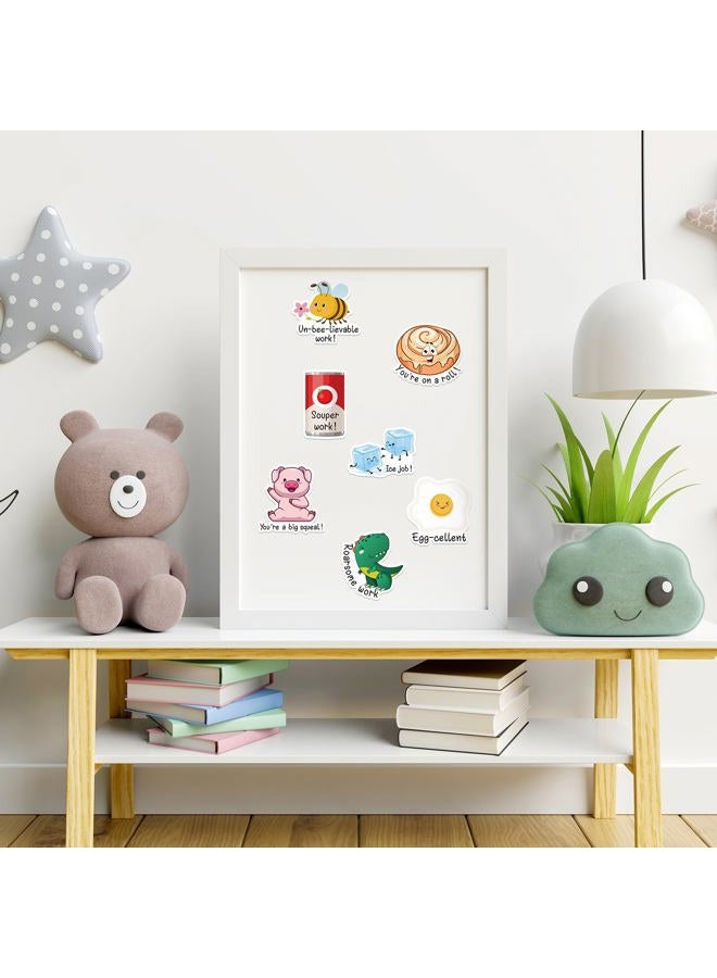 Copkim 16 Pcs Inspirational Puns Animal Fridge Magnets Motivational Fruit Funny Cute Magnets Decorative Funny Magnets Fun Refrigerator Magnets Refrigerator Stickers for Whiteboard Office Kitchen - Image 4
