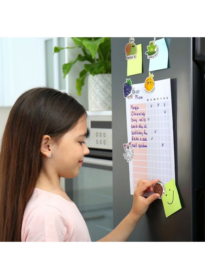 Copkim 16 Pcs Inspirational Puns Animal Fridge Magnets Motivational Fruit Funny Cute Magnets Decorative Funny Magnets Fun Refrigerator Magnets Refrigerator Stickers for Whiteboard Office Kitchen - Image 5
