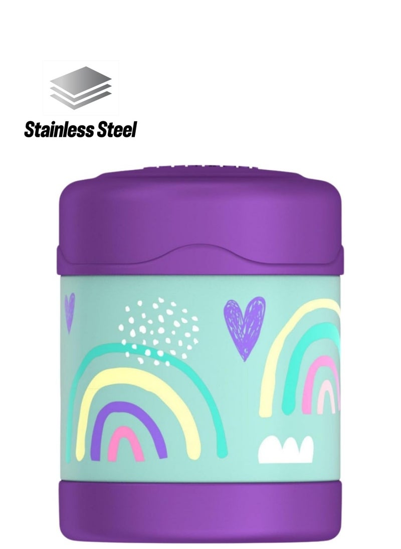 THERMOS Thermos Funtainer Stainless Steel Kids Rainbows Jar 290ml  - Image 1