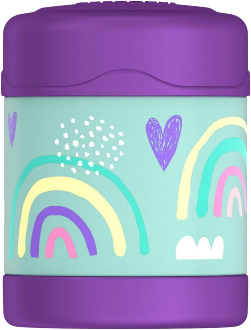Thermos Funtainer Stainless Steel Kids Rainbows Jar 290ml - Image 1