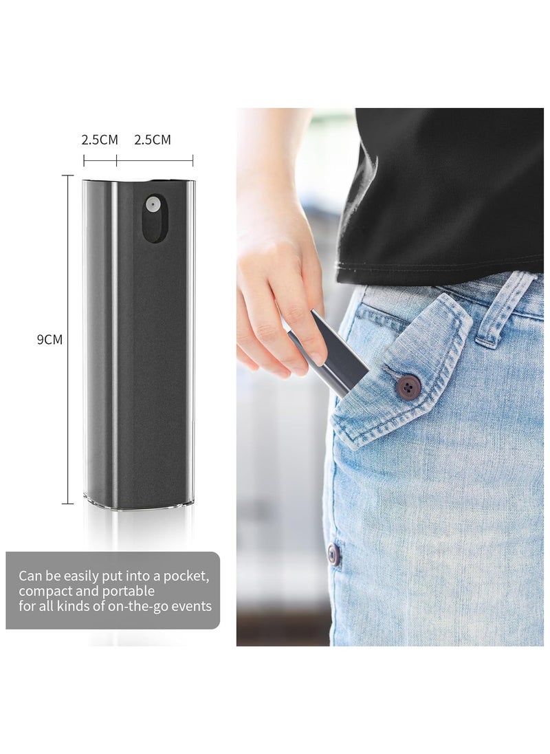 NNEWVANTE - 3-in-1 Screen Cleaner Kit with Microfiber Cloth - Portable Refillable Spray Bottle for Phone, TV, Monitor, Computer, Car Screen - Dark Gra,With protective case - Image 1