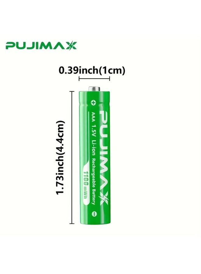 12 Pcs AAA 1100mWh Lithium Battery Charger 1 5V Constant Voltage Large Capacity - Image 5