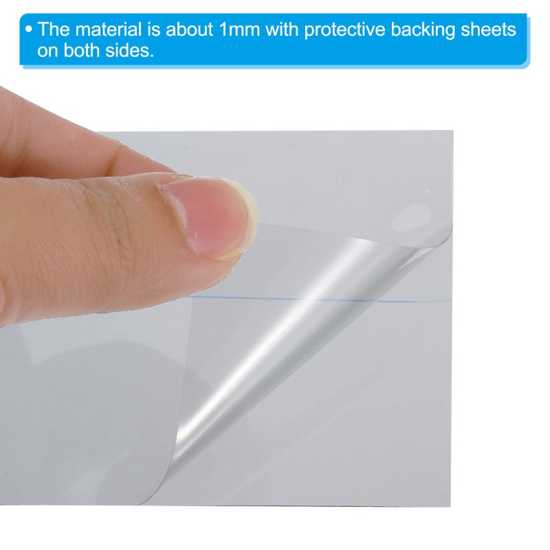 PATIKIL 6.5" Polarized Film Sheets, 2 Pack Adhesive Polarizer Linear Polarizing Filter for Screen, Photography, Lighting, 151mmx79mm, 90 Degree - Image 4