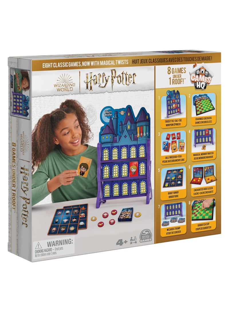 SPIN MASTER Wizarding World, Harry Potter Games HQ Checkers Tic Tac Toe Memory Match Go Fish Bingo Card Games Fantastic Beasts Gift, for Adults & Kids Ages 4+ - Image 1