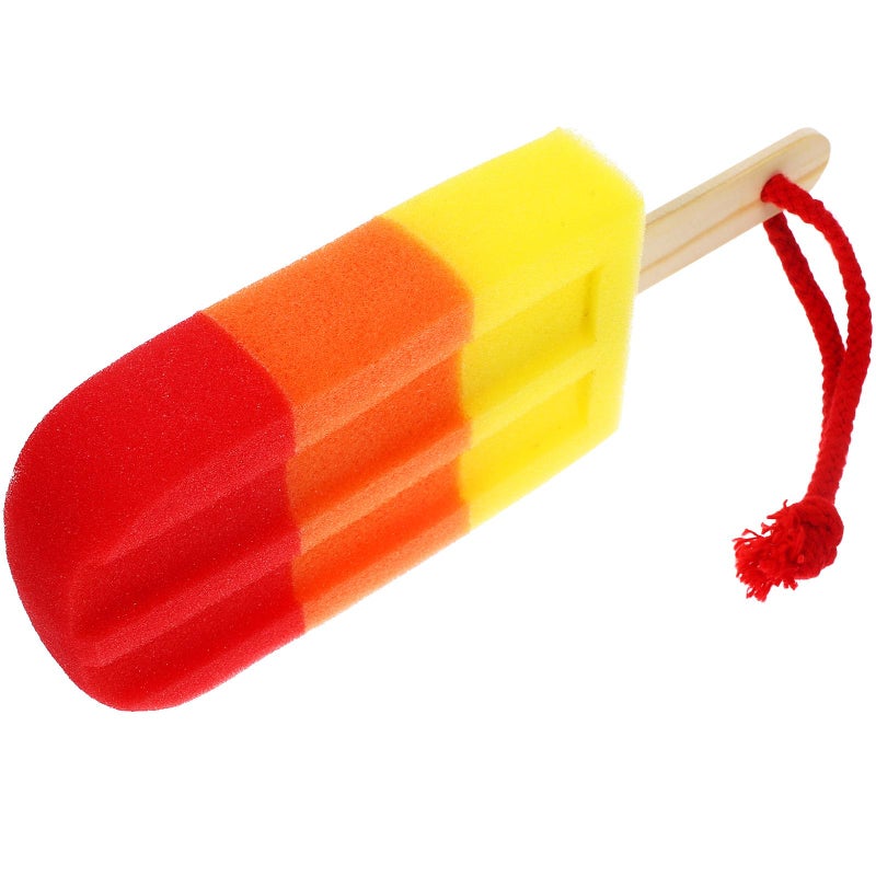 High Density Exfoliating Bath Sponge Set Soft Body Scrubber Random Orange Yellow Colors - Image 2