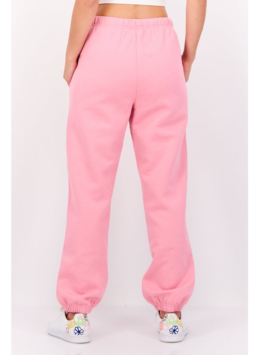 ESPRIT - Women Brand Logo Joggers Pants, Pink - Image 1