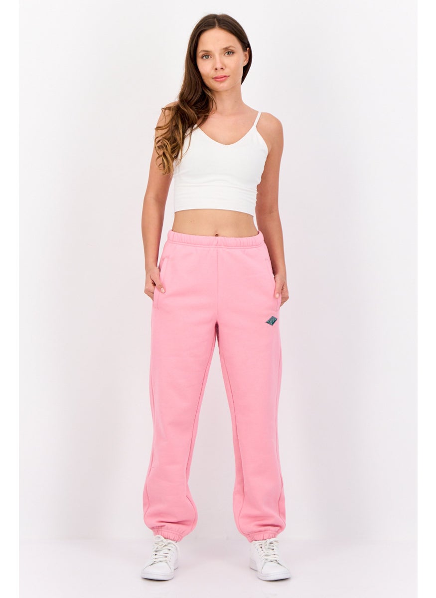 ESPRIT - Women Brand Logo Joggers Pants, Pink - Image 1