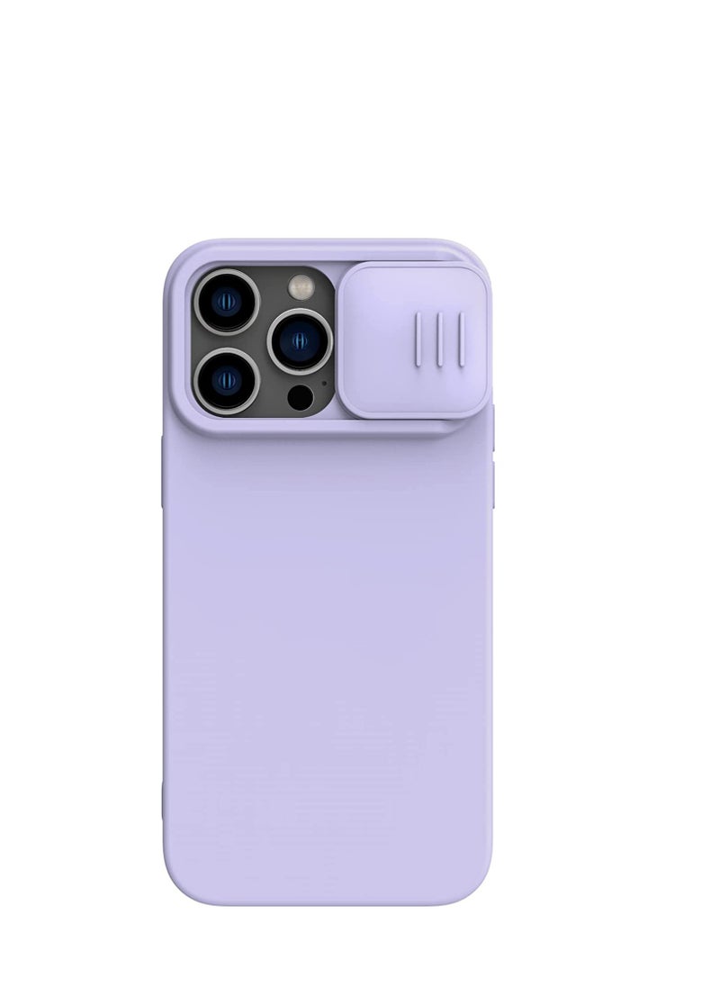 Nillkin - CamShield Silky Magnetic Silicone Case For iphone 14 Pro Max - Purple - Image 1