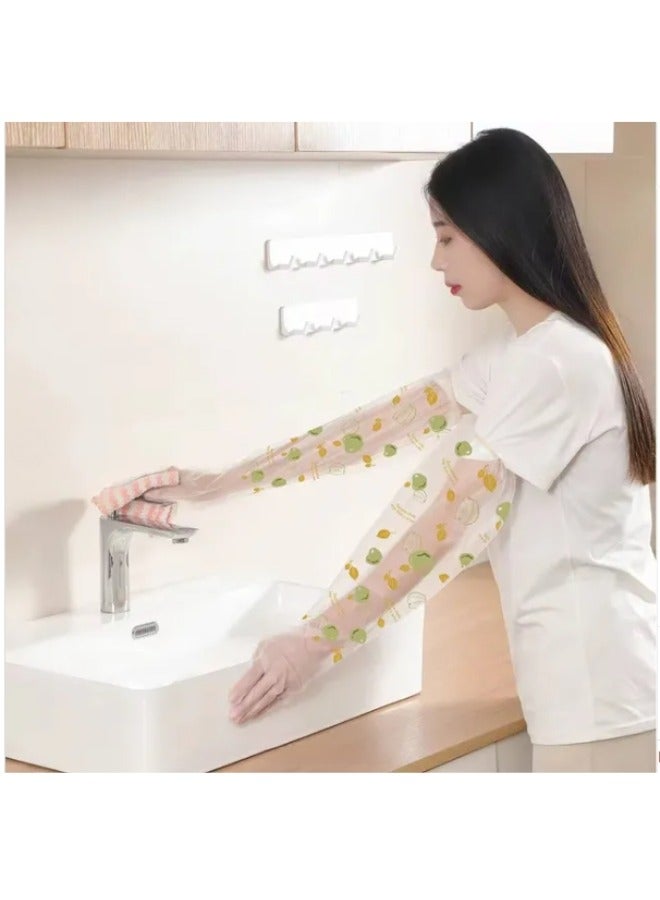 Long Arm Disposable Non-Slip Gloves Household Cleaning Dishwashing Gloves (10 Pieces) - Image 1