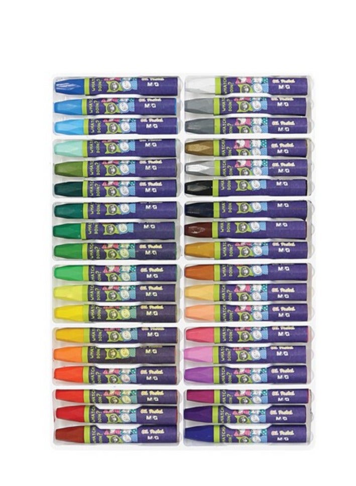 M&G So Many Cats Oil Pastel Set, 36 Brilliant Colours - Image 2